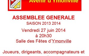 Assemblée Générale du Club le vendredi 27 juin 2014 à 20h30