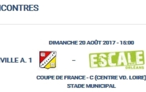 Coupe de France dimanche 20 août 2017 à 15h00  Av Ymonville vs Escale Orléans