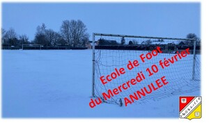 ANNULATION  Ecole de Foot Mercredi 10 février à Fresnay l'Evêque