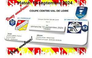 Agenda senior 1 du 15 septembre 2024