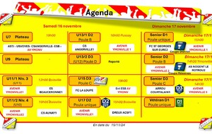 AGENDA 16 et 17 NOVEMBRE